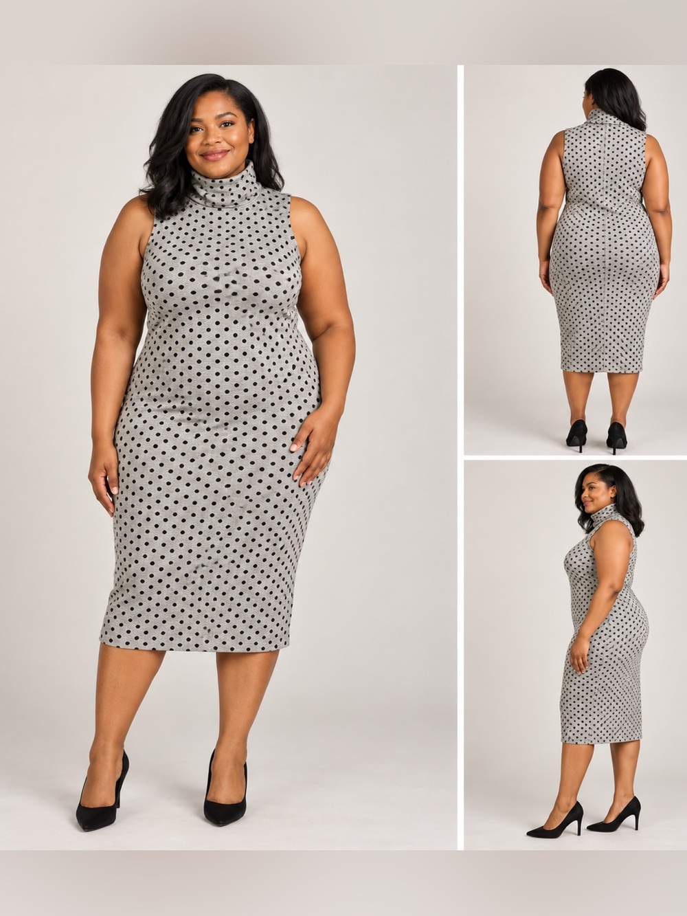 Forever 21 plus sleeveless spotted dress BNWT